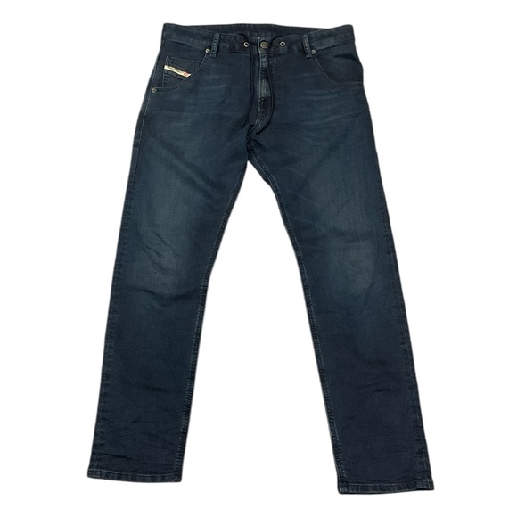 Krooley-Y-Ne Mens Dark Blue Slim Skinny Sweatpants